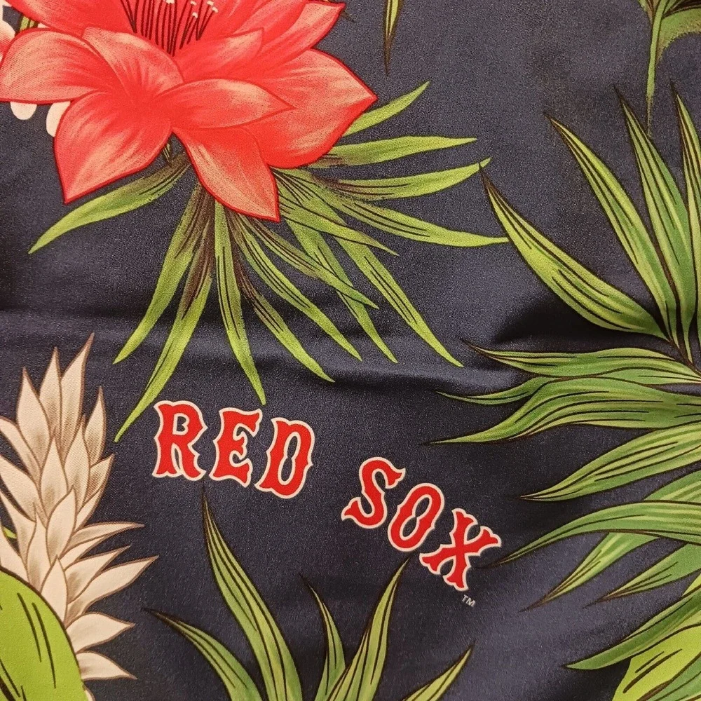 Hurley Swim Trunks MLB BOSTON‎ RED SOXS Mens Sz M 33W BLUE Tropical Board Shorts